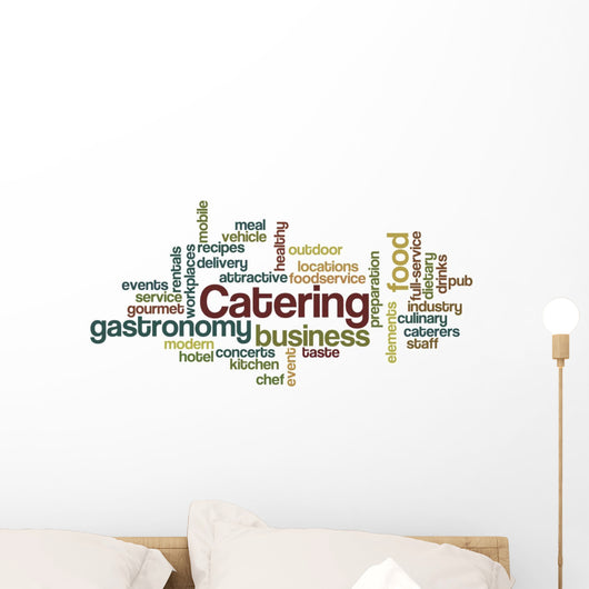 Catering - Word Cloud Wall Decal