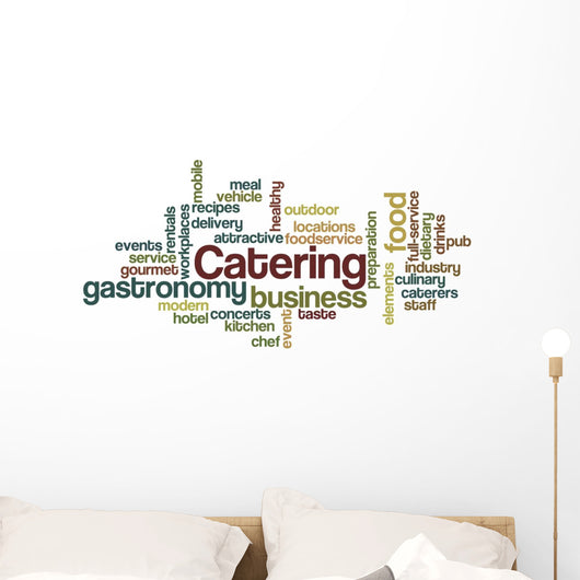 Catering - Word Cloud Wall Decal