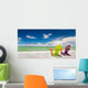 Colorful Chairs at Tropical Beach in Miami Wall Mural