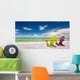 Colorful Chairs at Tropical Beach in Miami Wall Mural