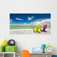 Colorful Chairs at Tropical Beach in Miami Wall Mural