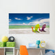 Colorful Chairs at Tropical Beach in Miami Wall Mural