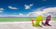 Colorful Chairs at Tropical Beach in Miami Wall Mural