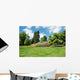 Trees and Lawn Bright Wall Decal