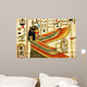 Papyrus With Elements of Egyptian Ancient History Wall Mural