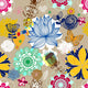 Floral Seamless Pattern Retro