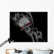 Smoking skull Wall Mural