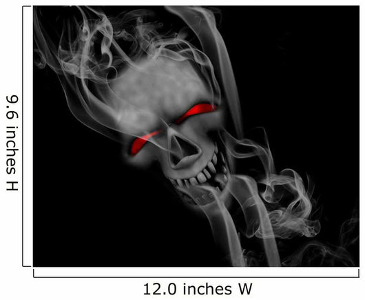 Smoking skull Wall Mural