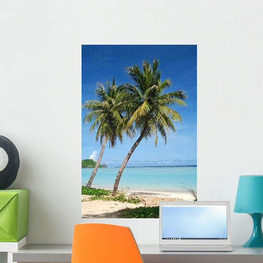 Two Coconut Trees Wall Decal