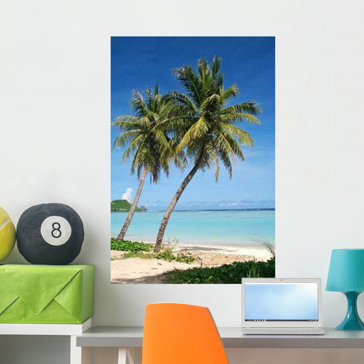 Two Coconut Trees Wall Decal