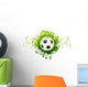 Green Fancy Soccer Wall Decal