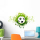Green Fancy Soccer Wall Decal