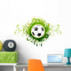 Green Fancy Soccer Wall Decal
