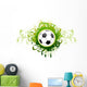 Green Fancy Soccer Wall Decal