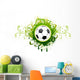 Green Fancy Soccer Wall Decal