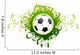 Green Fancy Soccer Wall Decal