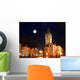 Old Town Square Night Wall Decal