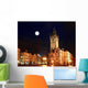 Old Town Square Night Wall Decal