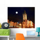 Old Town Square Night Wall Decal