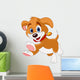 Running Funny Puppy Wall Decal
