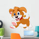 Running Funny Puppy Wall Decal