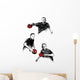 ping pong trio Wall Decal