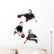 ping pong trio Wall Decal