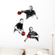 ping pong trio Wall Decal