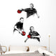 ping pong trio Wall Decal