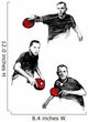 ping pong trio Wall Decal