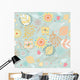 Seamless Floral Pattern Autumn Wall Decal