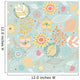 Seamless Floral Pattern Autumn Wall Decal