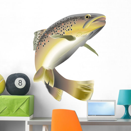 Fish Decals - Wildlife Trout Wall Decal