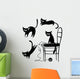 Silhouettes Cats Wall Decal