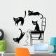 silhouettes of cats Wall Decal