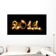 2011 made of sparks with track Wall Mural
