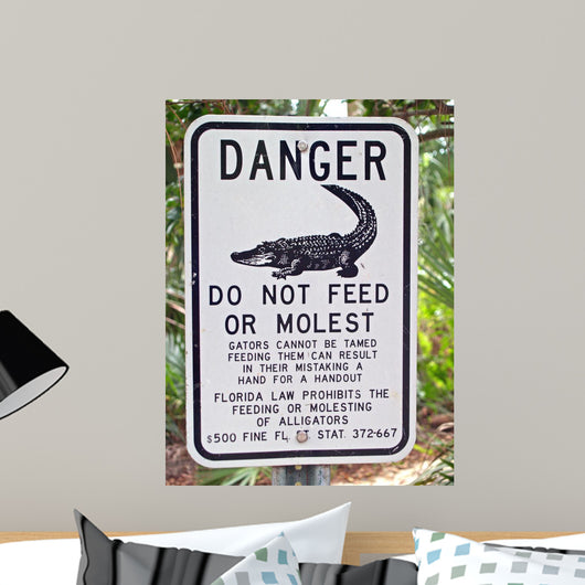 Do Not Feed the Gators Wall Mural