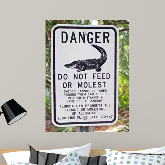 Do Not Feed the Gators Wall Mural