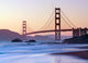 San Francisco's Golden Gate Bridge at Dusk Wall Mural
