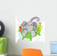 Elephant in the Bathtub Wall Decal