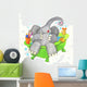 Elephant in the Bathtub Wall Decal