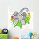 Elephant in the Bathtub Wall Decal