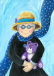 Granny with Purple Teddy