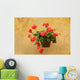 Red Geranium Wall Italy