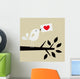 bird love card Wall Mural