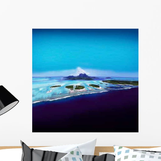 Post Card from Tahiti Wall Decal Design 2