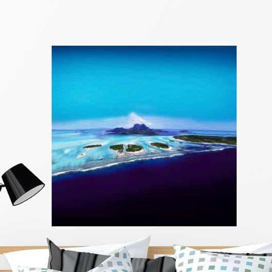 Post Card from Tahiti Wall Decal Design 2