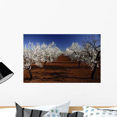 Spring Wall Decal Design 7 shown on a wall