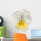 white/yellow pansy Wall Decal