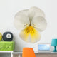 white/yellow pansy Wall Decal
